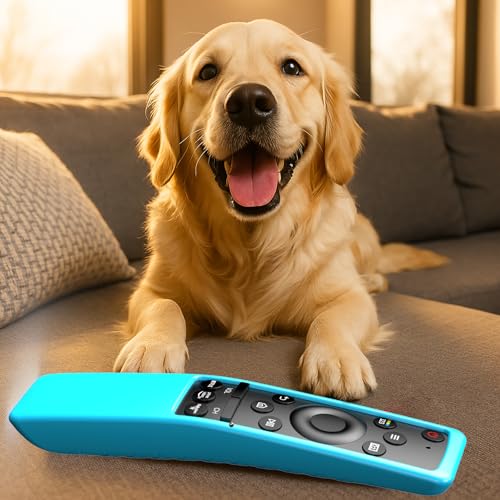 Remote Cover for Samsung Smart TV, Silicone Protective Case for BN59 Series Controller Skin Sleeve Blue - color: Sky blue