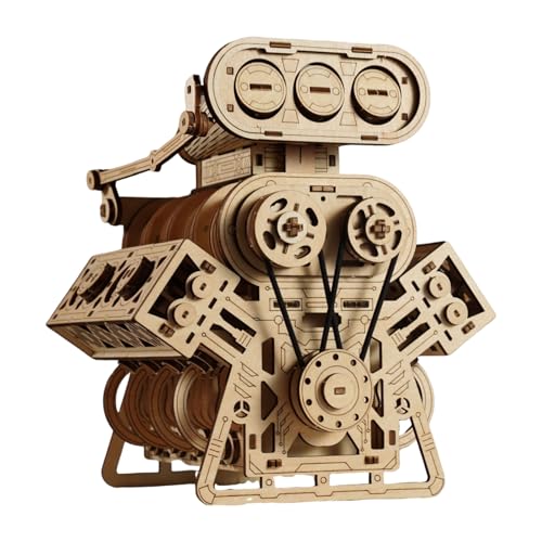 V8 Engine 3D Puzzle Model Engine Kit for Adult, 3D Puzzles for Adults | V8 Model Engine Kit with Working Motor, Building Kits Hobbies for Men, Gift for Men & Teen