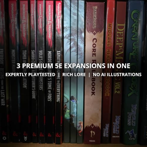 Creed's Codex Bundle – 3 Hardcover 5E Expansion Set | New Character Options: Classes, Subclasses, Species, Spells & Feats | New GM Options: Campaign Setting, Creatures, Magic Items, & Toolkits
