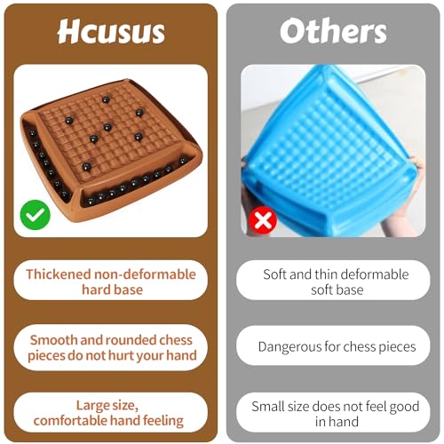 Magnet Game, Magnetic Game Board Games for Kids 8-12 and Adults, Magnet Chess Set Family Games Ideal for Family and Friend Games Night, 2-4 Players - style: Brown 40 Bead