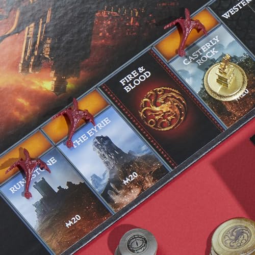 Monopoly House of the Dragon Edition Board Game | Based on the Hit TV Series | Ages 17 and Up | 2 to 6 Players | Strategy Games (Amazon Exclusive)