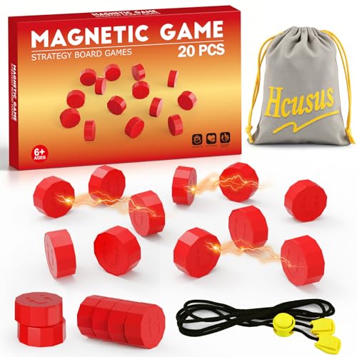 Magnet Game, Magnetic Game Chess Board Games for Kids 8-12, Magnet Game with String for Family Games Night, Fidget Toy for Kids and Adult, 2 Player Game (Magnetic Game with String) - style: magnetic game with string