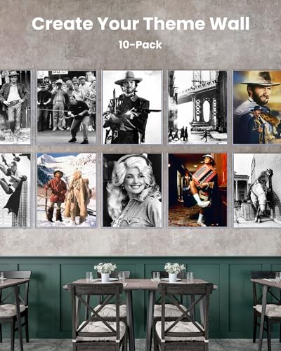 16x20 Toploader Poster Sleeves, 10 Pack Plastic Poster Sleeves 47PT | 15 Mil Rigid PVC Plastic Poster Protectors for Art Prints, Photos, Documents, Display & Storage, Blue Tint & Protective Film