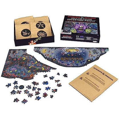 Spin Master Games Dungeons & Dragons 1000-Piece Jigsaw Puzzle for Adults | 1000-Piece Jigsaw Puzzle, Interactive Storytelling Game, Screen-Free Stress Relief, Collectible DND Fantasy Art, Ages 12+ - color: Build and Explore 1000pc Puzzle