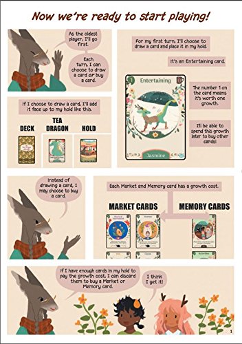 Renegade Game Studios The Tea Dragon Society Card Game - Deck Building | Fantasy Board Game for 2-4 Players Ages 10+, Based on Katie O'Neill Graphic Novel, Includes Adorable Dragon Illustrations