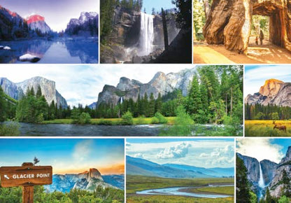 Yosemite National Park Puzzle 1000 Piece Jigsaw for Adults | Featuring El Capitan, Half Dome, Yosemite Falls & more - for national park lovers - style: Yosemite Puzzle 1000pc