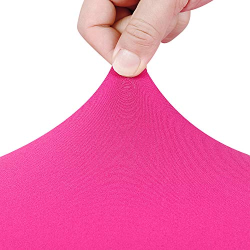Peomeise 4FT Spandex Table Cover Rectangular Stretch Spandex Tablecloth (Fuchsia,4FT) - color: Fuchsia, size: 48" x 30" (Rectangle)