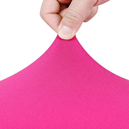 Peomeise 4FT Spandex Table Cover Rectangular Stretch Spandex Tablecloth (Fuchsia,4FT) - color: Fuchsia, size: 48" x 30" (Rectangle)