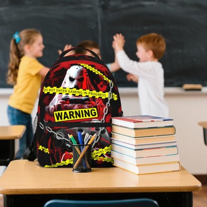 Game Backpack For Boys Gamers Boys Backpack for Kids Children Teens Elementary Middle School Students Bookbag Ages 6-18 Lightweight Travel Back Pack - color: Crime Game