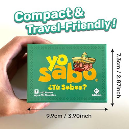 Yo Sabo: Edition 1 - The Original Bilingual Card Game - Learn Spanish with Cómo Se dice, Fun Trivia, & Challenge Cards - Family-Friendly - 160 Cards