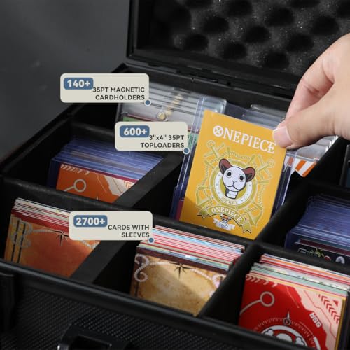 Graded Card Storage Box Trading Card Organizer | Plastic Case Organizer,Portable,Easy to Clean,Graded Card Storage,Waterproof - size: XL