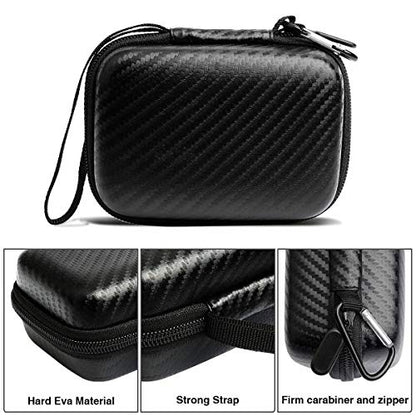 Jiusion Hard Case for Carson MicroBrite Plus Pocket Microscope (MM-300 or MM-300MU) and MicroFlip (MP-250 or MP-250MU) Travel Storage Carrying Include Carabiner and Strap - size: For MM-300 and MP-250