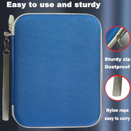 Card Case Compatible for Yoto Card Case Holder 80 Pockets Card Folder Card Binder with Zipper fit 2.3 * 3.4 inch Mini Audiobook Cards (Blue) - color: Blue