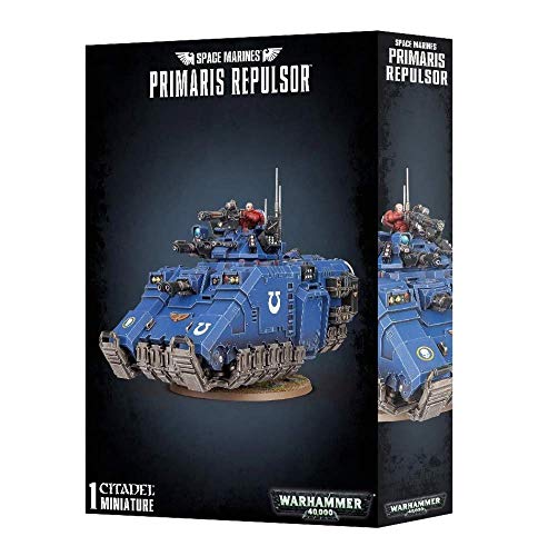 Games Workshop 99120101192" Space Marines Primaris Repulsor Plastic Kit, Black