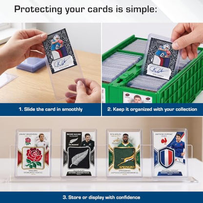 BCW 138 PT. Thick Card Topload Holder - Pack of 50 | Durable Rigid PVC Toploader | Toploaders for Memorabilia, Jersey, Patch, and Relic Cards | Ideal for Collectors and Hobbyists