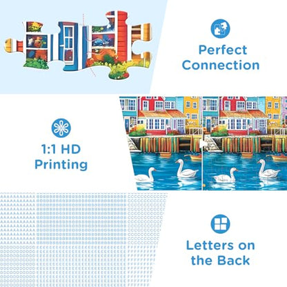 Jigsaw Puzzles 300 Pieces for Adults Sea Seagull 300 Piece Puzzles for Kid | Building Puzzle for Kids Ages 8-10 10-12,Recycled Paper Puzzle 300 Pieces,Home Decors Family Challenge Toys - style: Sea