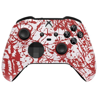 Custom Controllerzz Elite Series 2 Controller Compatible With Xbox One, Xbox Series S, and Xbox Series X (Blood Splatter) - color: Blood Splatter
