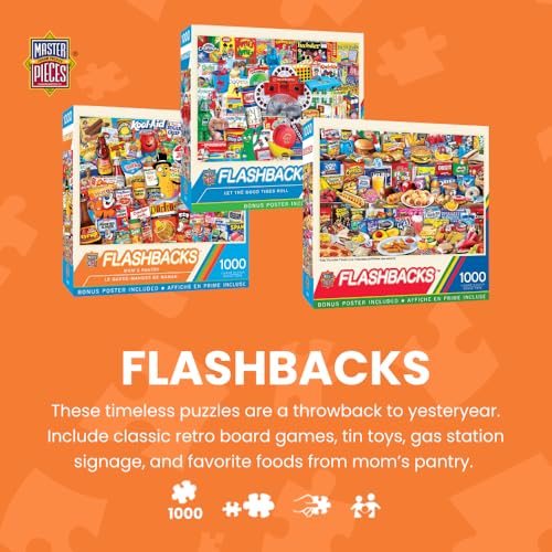 MasterPieces Kids Favorite Foods 1000-Piece Jigsaw Puzzle - Eco-Friendly Matte Finish - 19.25"x26.75" - Bonus Poster - Quality Guaranteed - size: 1000 Piece with Bonus Poster