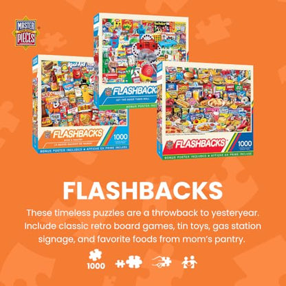 MasterPieces Kids Favorite Foods 1000-Piece Jigsaw Puzzle - Eco-Friendly Matte Finish - 19.25"x26.75" - Bonus Poster - Quality Guaranteed - size: 1000 Piece with Bonus Poster