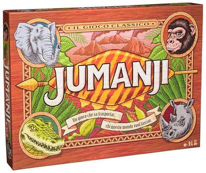 Jumanji The Game, of The Classic Adventure Board Game for Kids and Families Aged 8 and Up, Italian Version