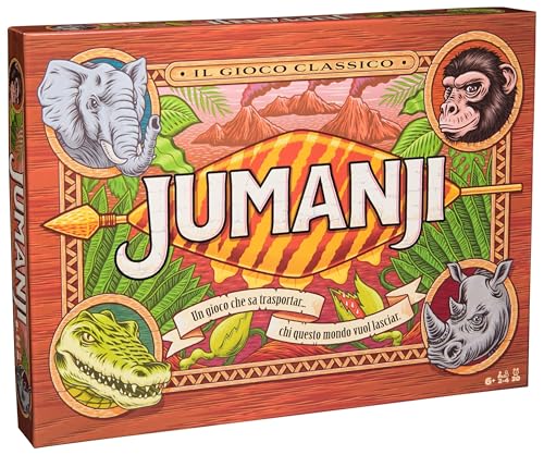 Jumanji The Game, of The Classic Adventure Board Game for Kids and Families Aged 8 and Up, Italian Version