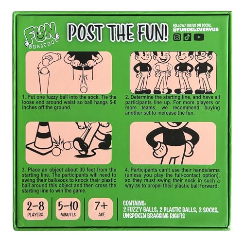 Trunk Swinging Contest Fun Action Party Game, 2 Player Set | Hip Swing Race, Indoor and Outdoor, Group Hilarious, Adults and Family, Office Parties, Family Game Nights, Gag Gifts