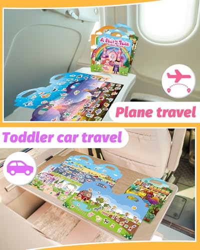 Walenced Reusable Sticker Book for Toddlers, Travel Stickers for Kids, Toddler Craft Activities Toys, Birthday Gifts for Boys & Girls - style: Bulk Value Pack