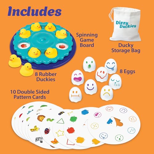 MindWare Dizzy Duckies Early Learning Matching Game - Preschool Game for Toddlers