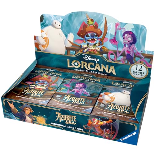 Ravensburger Disney Lorcana TCG: Azurite Sea Assorted Single Booster Pack (12 Cards) | Collectible Trading Cards | Ideal for Disney Fans & TCG Players | Suitable for Ages 8+