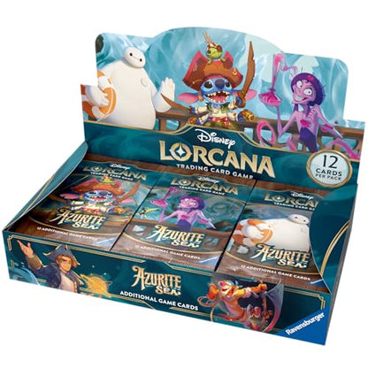 Ravensburger Disney Lorcana TCG: Azurite Sea Assorted Single Booster Pack (12 Cards) | Collectible Trading Cards | Ideal for Disney Fans & TCG Players | Suitable for Ages 8+