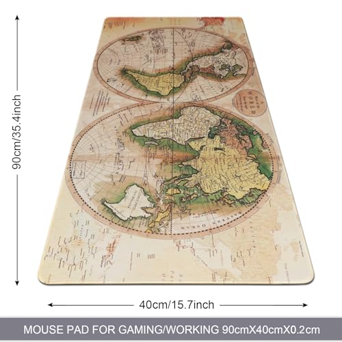 Professional Gaming Mouse Pad XXL & Computer Large Mouse Pad Table Mat(35.4x15.7x0.1IN, Ball) - color: Ball, size: 35.4x15.7x0.1IN