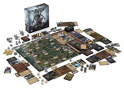 The Witcher Old World Deluxe Edition Board Game - Fantasy & Adventure Strategy Game for Adults, Ages 14+, 1-5 Players, 90-150 Min Playtime, Made by Go On Board