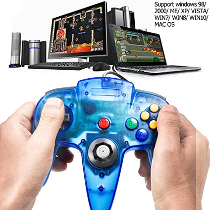 miadore 4 Pack USB N64 Controller, Classic N64 Controller Wired 64 Gamepad Controller Joystick for PC MAC Raspberry pi 4 [Windows]…