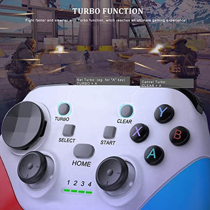 Megadream Wireless Mobile Gaming Controller Gamepad for iPhone/Android/iPad/PC/Switch/PS4/iPad Joystick with Phone Holder, Supported Cloud Game, Streaming on PS5/X-box, Turbo, Direct Play, iPhone 17,White - color: White