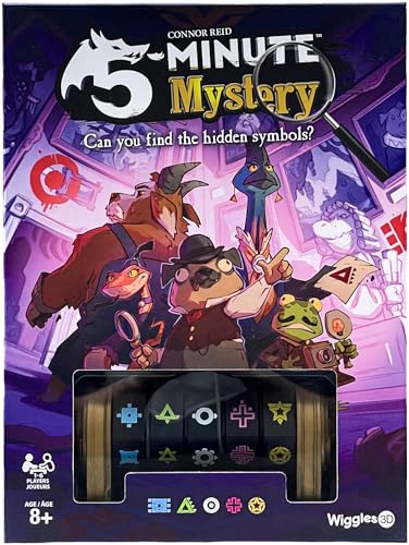 5-Minute Mystery Cooperative Detective Board Game, Ages 8+, 1-6 Players