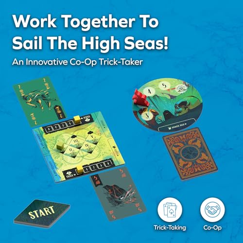 Allplay Sail Cooperative Strategy 2 Player Board Game for Adults and Family | The Strategy Line | 45 Minute Play Time