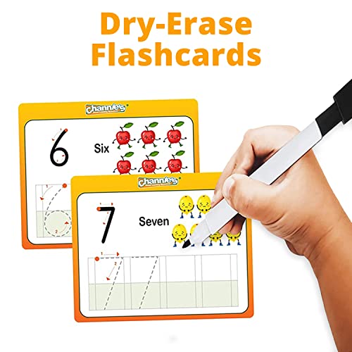 Channie’s My First Dry Erase Number and Alphabet Flashcards for Kids Ages 3-5, 26 Visual ABC Flash Cards for Letter Tracing + 10 Number Kindergarten Flash Cards, Reusable & Fun - style: My First Alphabet & Number Dry Erase Flash Cards