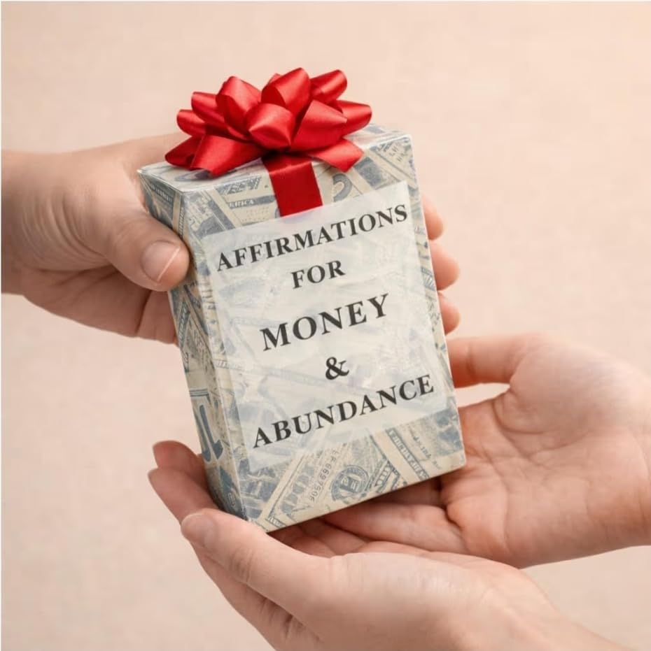 Isaac Liev Money Affirmations Cards - Motivational Daily Affirmation for Men Women, Manifestation Abundance Wealth Mindset Manifesting Card -Cool Gifts for Him & Her, Best Friend, Coworkers, Office & Birthday - style: Money Affirmation