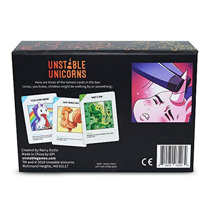 Unstable Games - Unstable Unicorns NSFW Card Game - A strategic card game and party game for adults with drinking rules available (for ages 21+) - style: NSFW Base Game