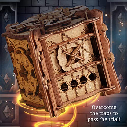 iDventure Cluebox Camelot, Escape Room in a Wooden Puzzle Box for Adults - color: Camelot
