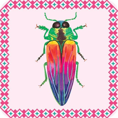 eeBoo Little Beetles Memory & Matching Game, Ages 3+, 1-4 Players | Introduces beetle species & vocabulary. Sharpens recognition, concentration & memory skills. Includes 36 tiles, 18 pairs - style: Beetles