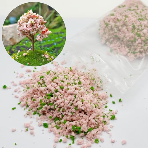 Cayway Mixed Color Tree Powder Model, 5 Pack Simulation Tree Powder, Simulation Flower Modelling Powder, DIY Model Trees Basing Material Kit for Building Model Railway Diorama Scenery - style: Style C