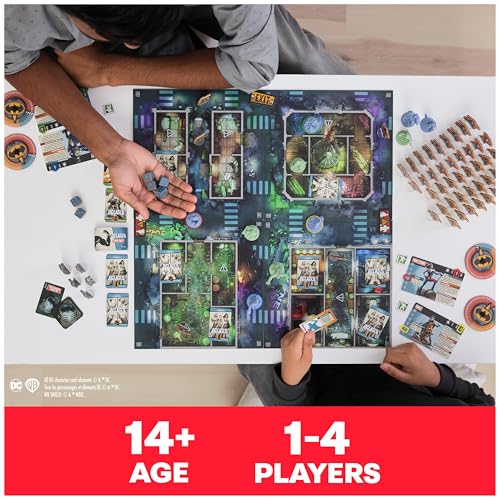 Spin Master Games Dceased: Zombicide Cooperative Party Game for Comic Fans | Control DC Superheroes, Battle Undead Hordes & Zombie Heroes Includes Exclusive Collectible Figurines, 1-4 Players, Ages 14+