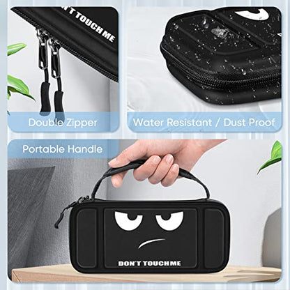 FINTIE Carrying Case for Nintendo Switch Lite 2019, [Shockproof] Hard Shell Protective Cover Travel Bag with Game Card & Micro SD Card Slots for Switch Lite Console & Accessories, Dont Touch - color: dont touch