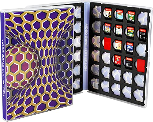 UniKeep Game Case for Nintendo Switch Cartridges - Holds 60 Games Securely in Foam (Illusion) - color: Illusion