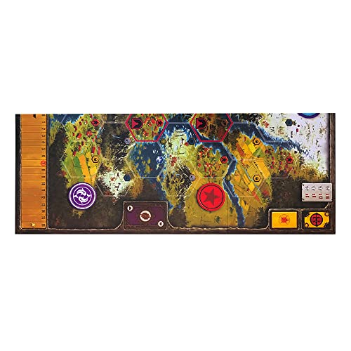 Stonemaier Games: Scythe Board Extension | Add to Scythe (Base Game) to Make the Map and Hexes Extra Large | Great for Games with a High Player Count | 1-7 Players