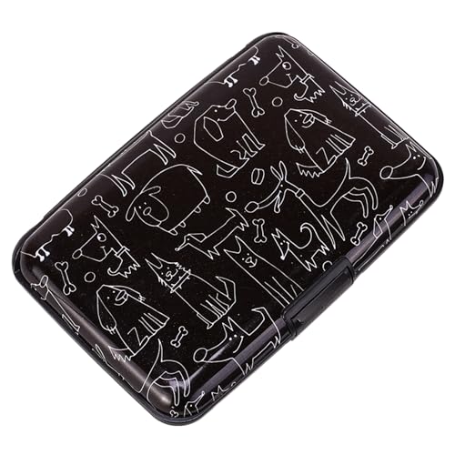ELFISH Mini RFID Aluminum Wallet Credit Cards Holder Business Card Case Metal ID Case for Men Women (Animal) - color: Animal