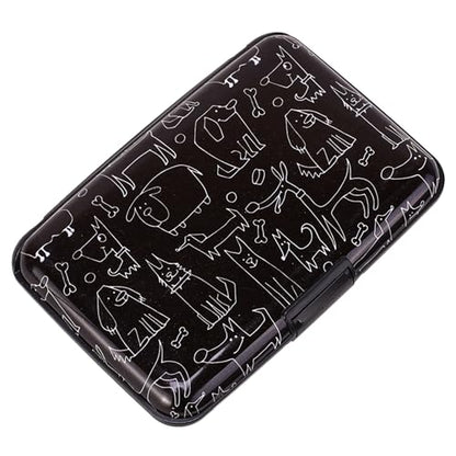 Mini RFID Aluminum Wallet Credit Cards Holder Business Card Case Metal ID Case for Men Women (Animal) - color: Animal