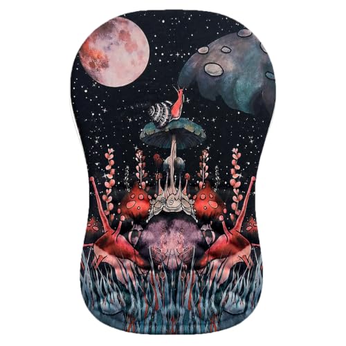 Ergonomic Mouse Pad with Wrist Rest, Mouse Pad with Memory Foam Massage Support, Non-Slip PU Base, Comfortable Typing Cushion for Home Office Computer Laptop, Snail - color: Snail