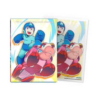 Dragon Shield | Matte Art Sleeves | 100 CT - Smooth & Tough Premium TCG Sleeves | Compatible with Pokemon, One Piece & Magic the Gathering | Mega Man & Rush - color: Mega Man & Rush